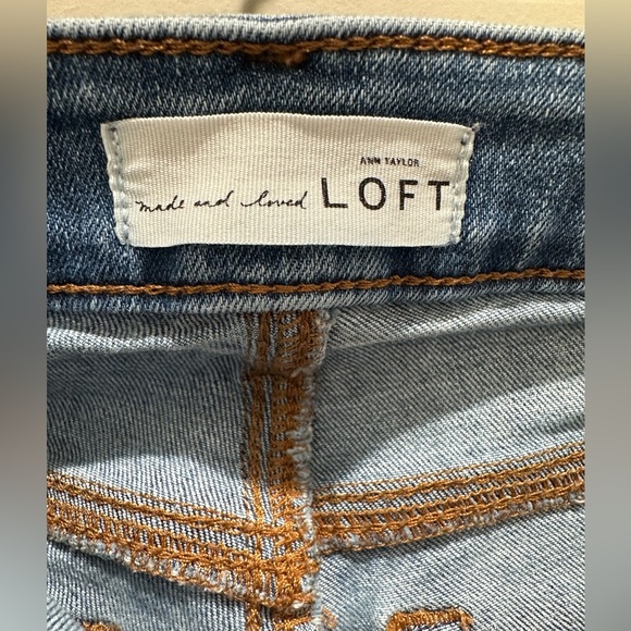 Curvy Skinny Crop Loft jeans women’s size 27 - Picture 3 of 5